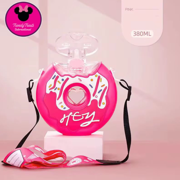 Pink donut bottle